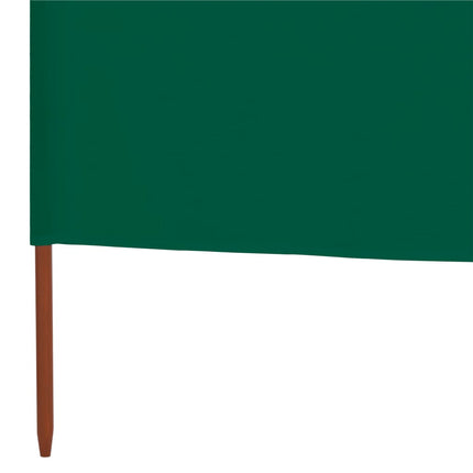 Vindskydd 9 paneler tyg 1200x80 cm grön