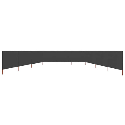 Vindskydd 9 paneler tyg 1200x80 cm antracit