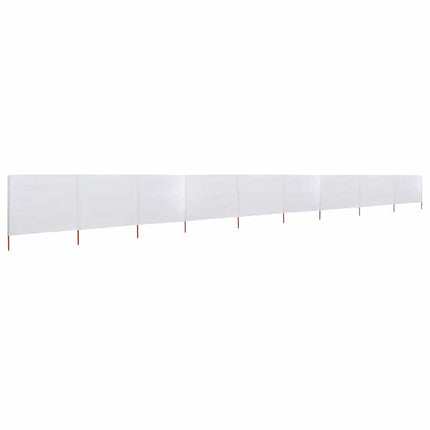 Vindskydd 9 paneler tyg 1200x160 cm sandvit