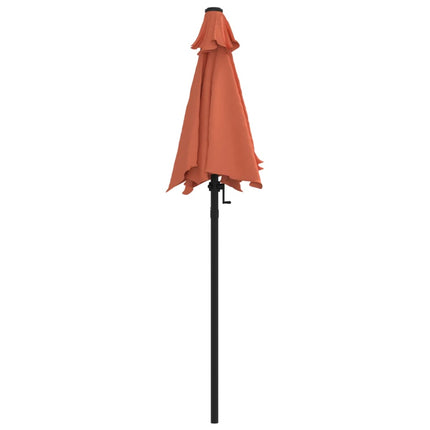 Parasoll terrakotta 200x224 cm aluminium