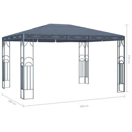 Paviljong 400x300 cm antracit
