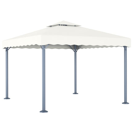 Paviljong 300x300 cm gräddvit aluminium