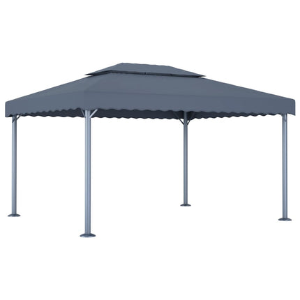 Paviljong 400x300 cm antracit aluminium