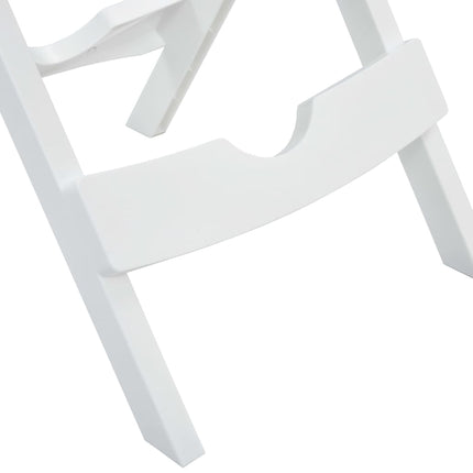 Hopfällbart trädgårdsbord 44,5x38,5x50 cm vit