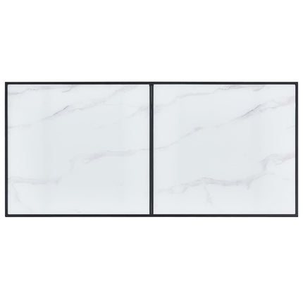 Matbord vit 160x80x75 cm härdat glas