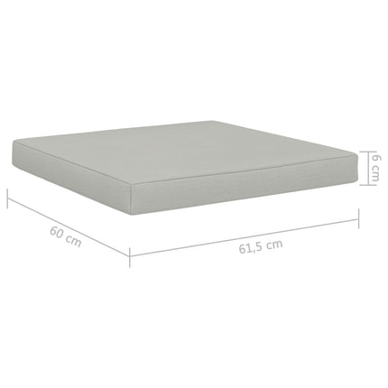 Dyna till pallsoffa bomull 60x61,5x6 cm beige tyg
