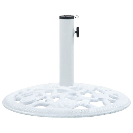 Parasollfot vit 12 kg 48 cm gjutjärn