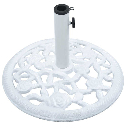 Parasollfot vit 12 kg 48 cm gjutjärn