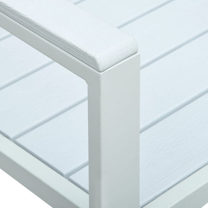 Trädgårdsbänk 120 cm HDPE träutseende