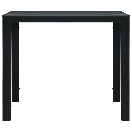 Soffbord svart 78x78x74 cm HDPE träutseende