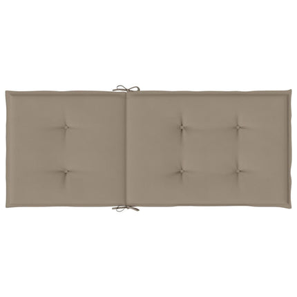 Stolsdynor 4 st taupe 120x50x3 cm tyg