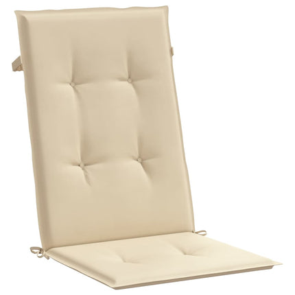 Stolsdynor 4 st beige 120x50x3 cm tyg