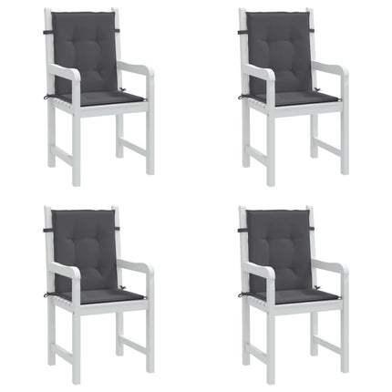 Stolsdynor 4 st antracit oxfordtyg