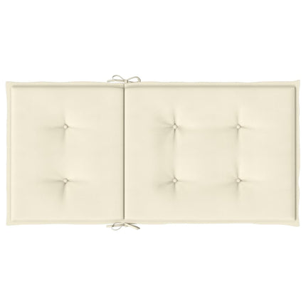 Stolsdynor 2 st gräddvit 100x50x3 cm oxfordtyg