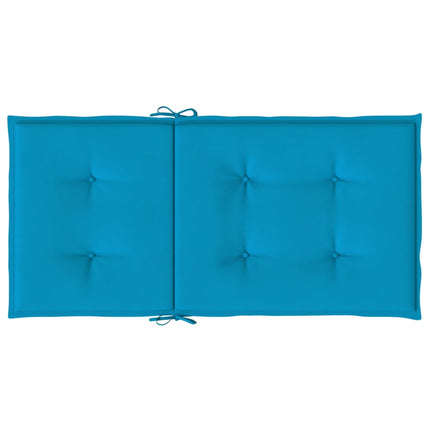 Stolsdynor 2 st blå 100x50x3 cm oxfordtyg