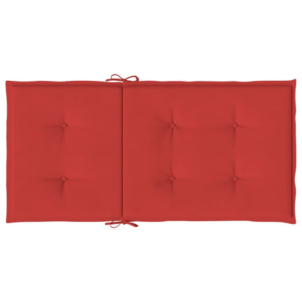 Stolsdynor 2 st röd 100x50x3 cm oxfordtyg