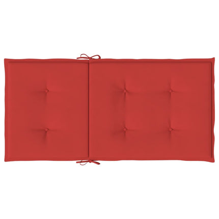 Stolsdynor 4 st röd 100x50x3 cm oxfordtyg