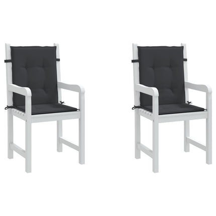 Stolsdynor 2 st svart 100x50x3 cm oxfordtyg