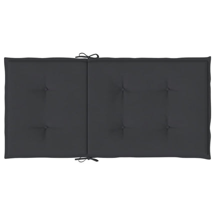Stolsdynor 2 st svart 100x50x3 cm oxfordtyg