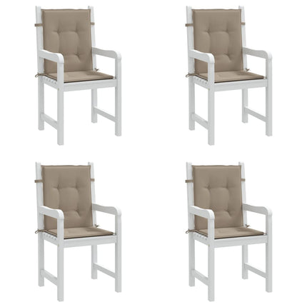Stolsdynor 4 st taupe 100x50x3 cm oxfordtyg