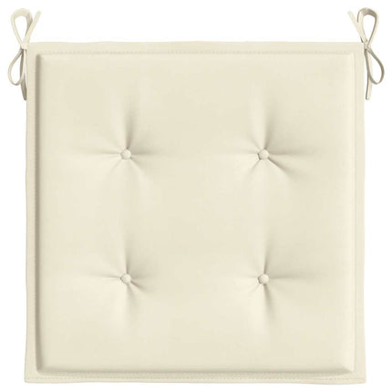 Stolsdynor 4 st gräddvit 40x40x4 cm oxfordtyg