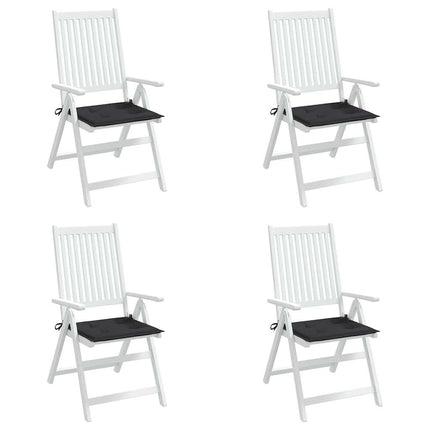 Stolsdynor 4 st svart 40x40x4 cm oxfordtyg