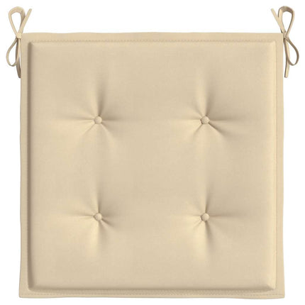Stolsdynor 4 st beige 40x40x4 cm oxfordtyg