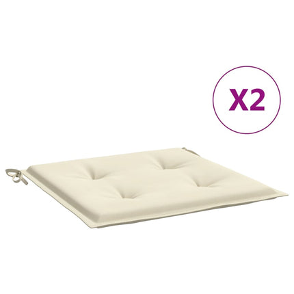Stolsdynor 2 st gräddvit 50x50x4 cm oxfordtyg