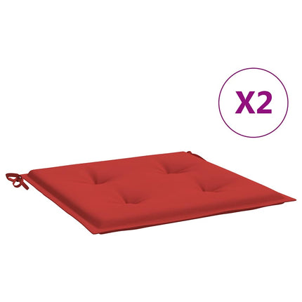 Stolsdynor 2 st röd 50x50x4 cm oxfordtyg