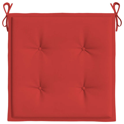 Stolsdynor 2 st röd 50x50x4 cm oxfordtyg