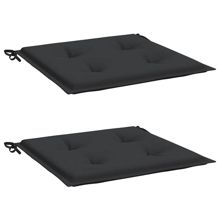 Stolsdynor 2 st svart 50x50x4 cm oxfordtyg