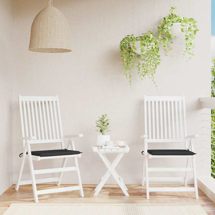 Stolsdynor 2 st svart 50x50x4 cm oxfordtyg