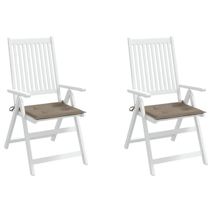 Stolsdynor 2 st taupe 50x50x4 cm oxfordtyg