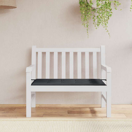 Bänkdyna för trädgården svart 100x50x4 cm oxfordtyg