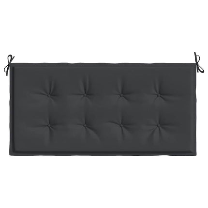Bänkdyna för trädgården svart 120x50x4 cm oxfordtyg