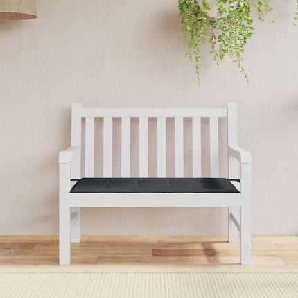 Bänkdyna för trädgården svart 120x50x4 cm oxfordtyg