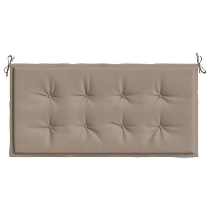 Bänkdyna för trädgården taupe 120x50x4 cm oxfordtyg