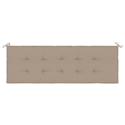 Bänkdyna för trädgården taupe 150x50x3 cm oxfordtyg