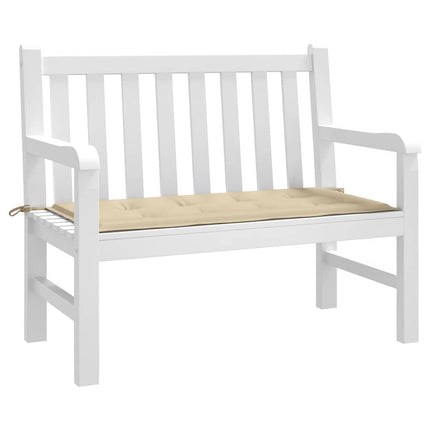 Bänkdyna för trädgården taupe 120x50x4 cm oxfordtyg