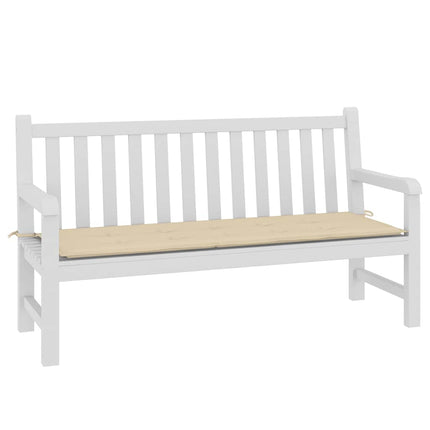 Bänkdyna för trädgården taupe 150x50x2 cm oxfordtyg