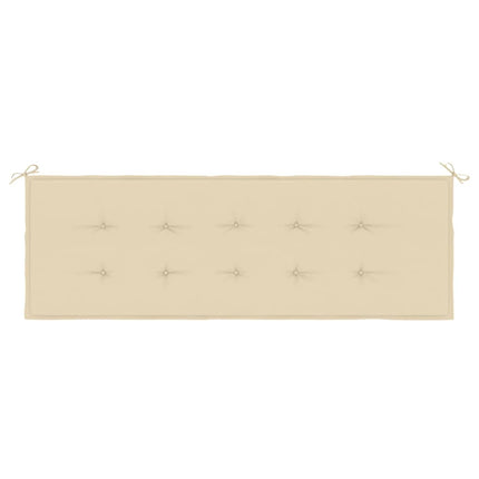 Bänkdyna för trädgården taupe 150x50x2 cm oxfordtyg