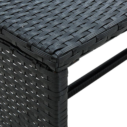 Soffbord svart 70x40x38 cm konstrotting