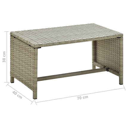 Soffbord beige 70x40x38 cm konstrotting