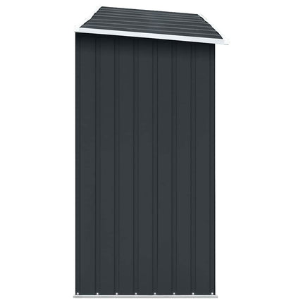 Vedskjul galvaniserat stål 330x84x152 cm antracit