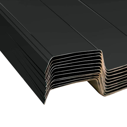 Takpanel 12 pcs Antracit 129 x 45 cm Galvaniserat stål
