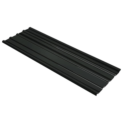 Takpanel 12 pcs Antracit 129 x 45 cm Galvaniserat stål