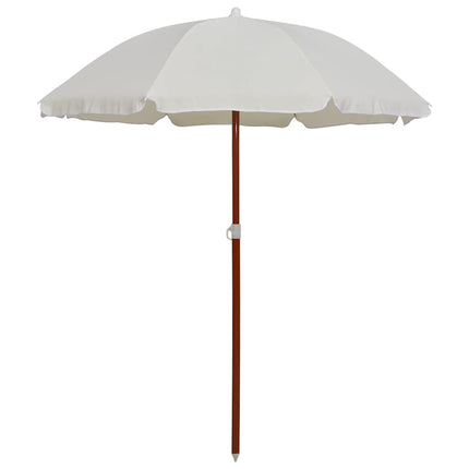 Trädgårdsparasoll med stålstång 180 cm sand