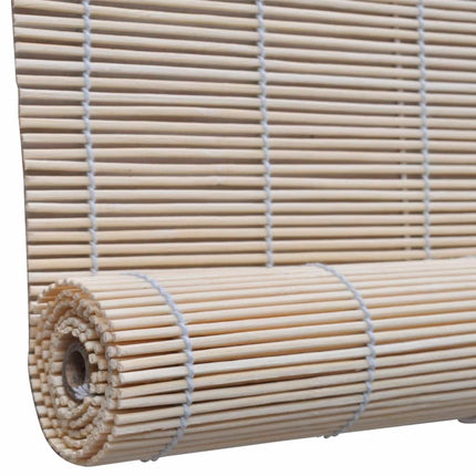 Rullgardin naturlig bambu 4 st 120x160 cm