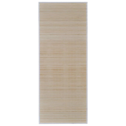 Rektangulära bambumattor 4 st naturlig 120x180 cm