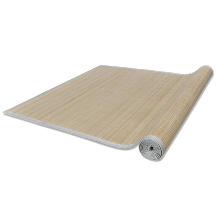 Rektangulära bambumattor 4 st naturlig 120x180 cm